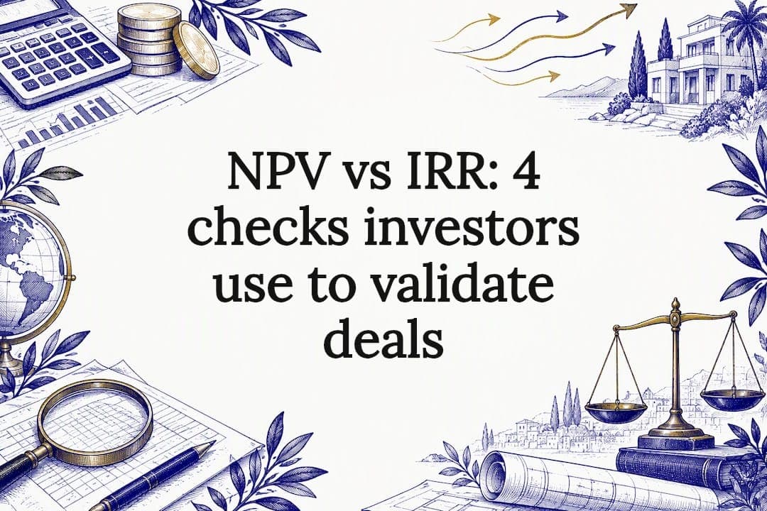 Cover image for NPV vs IRR: 4 checks investors use to validate deals