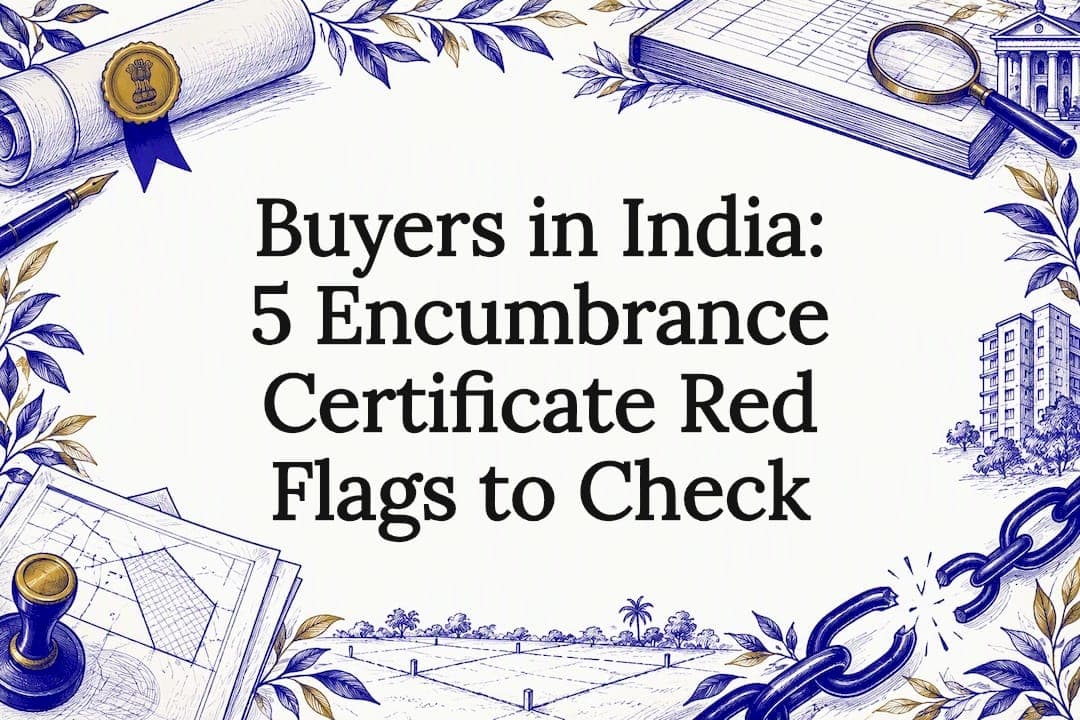 Cover image for Buyers in India: 5 Encumbrance Certificate Red Flags to Check