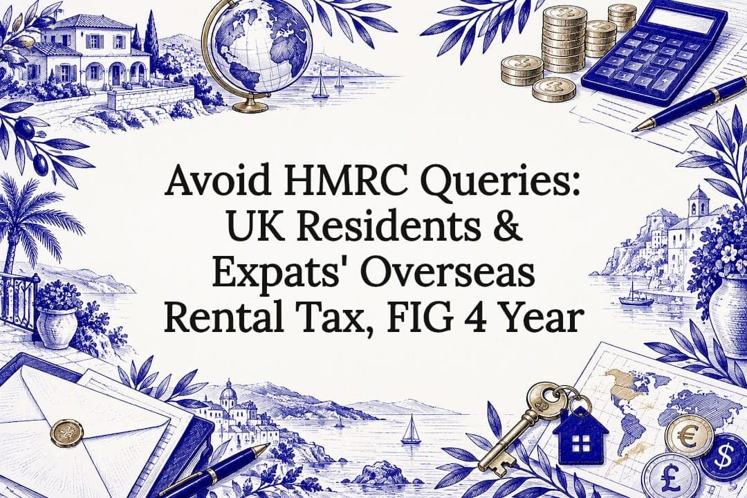 Cover image for Avoid HMRC Queries: UK Residents & Expats' Overseas Rental Tax, FIG 4 Year