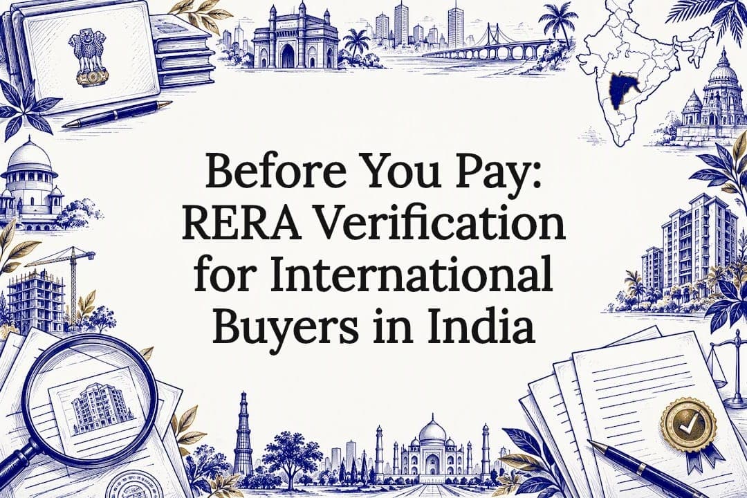 Cover image for Before You Pay: RERA Verification for International Buyers in India