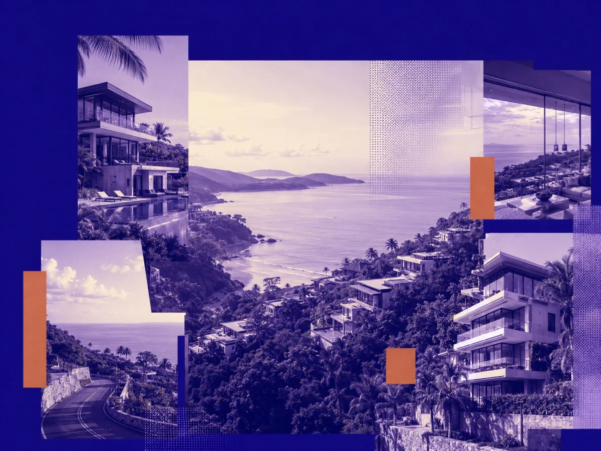 NITARYA collage of Phuket hillside villas and coastal views