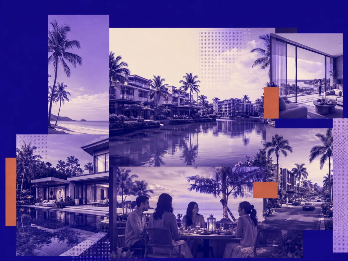 NITARYA collage of Thailand resort residences, waterfront living and coastal hospitality